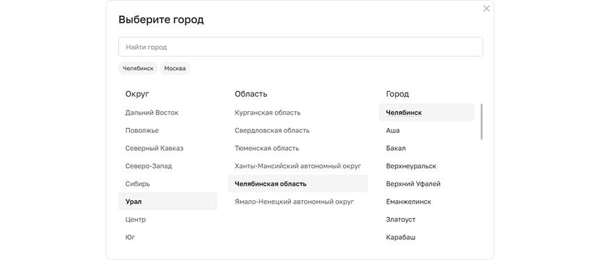 Мультирегиональность для продвижения по городам