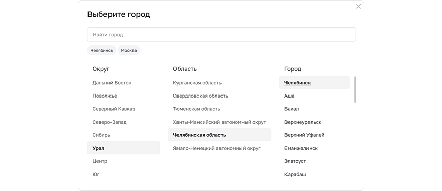 Мультирегиональность для продвижения по городам Мультирегиональность для продвижения по городам